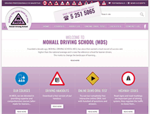 Tablet Screenshot of mohalldrivingschool.com